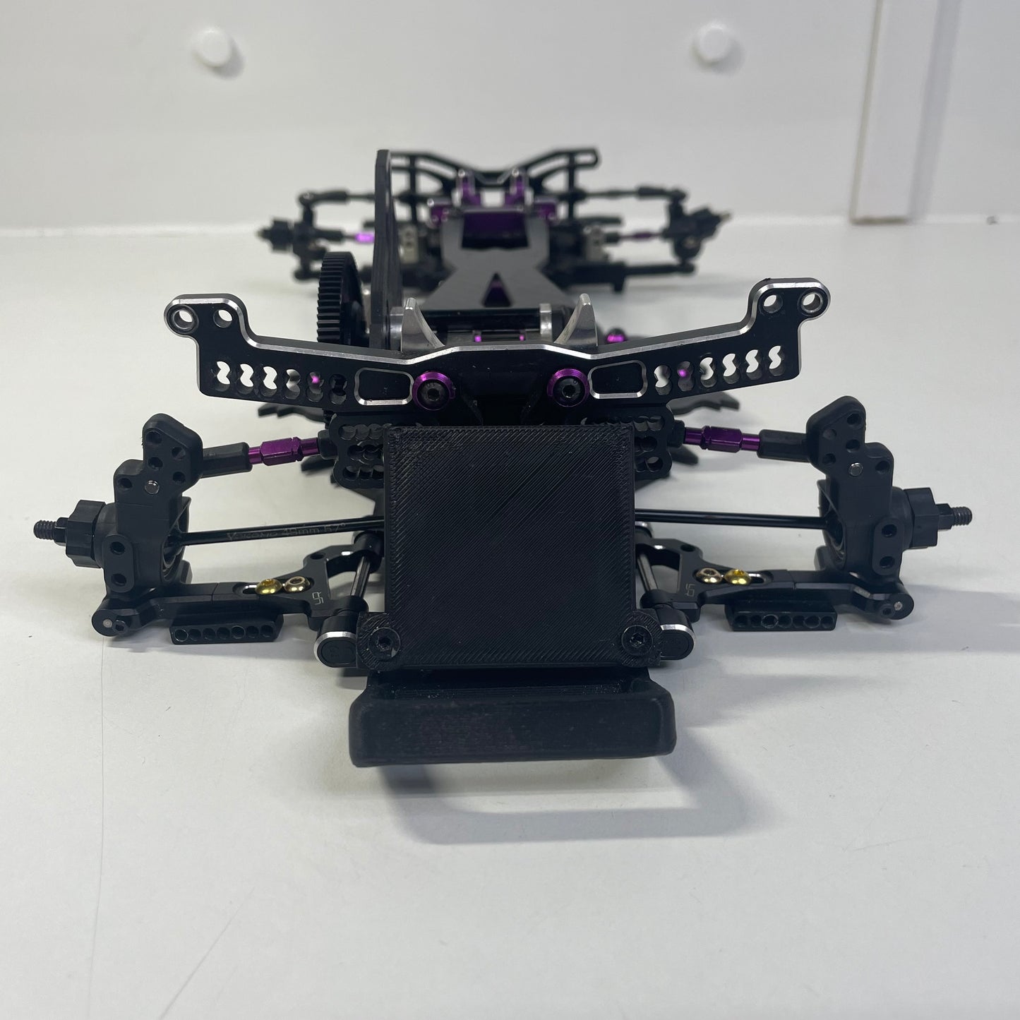 Beast Mode YD2 Conversion RWD Chassis Alloy Slide Rack Carbon