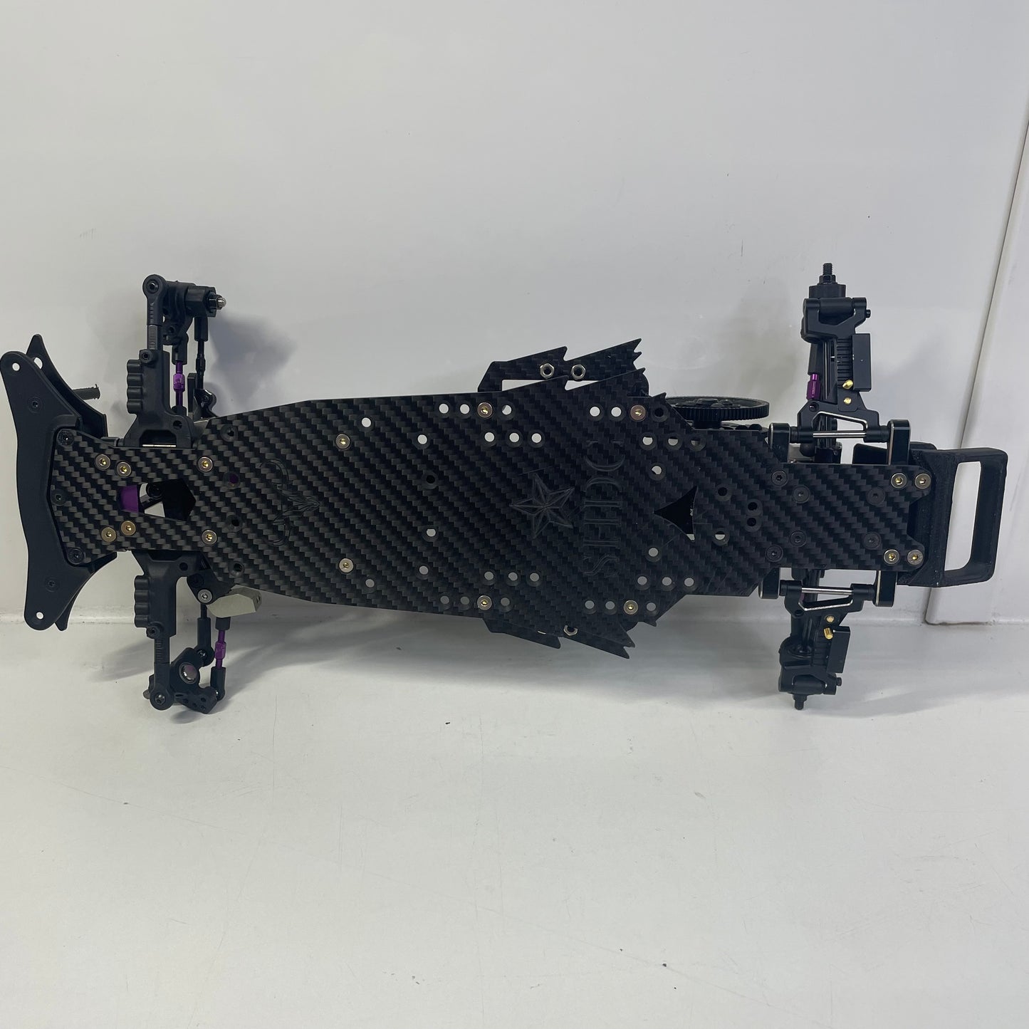 Beast Mode YD2 Conversion RWD Chassis Alloy Slide Rack Carbon