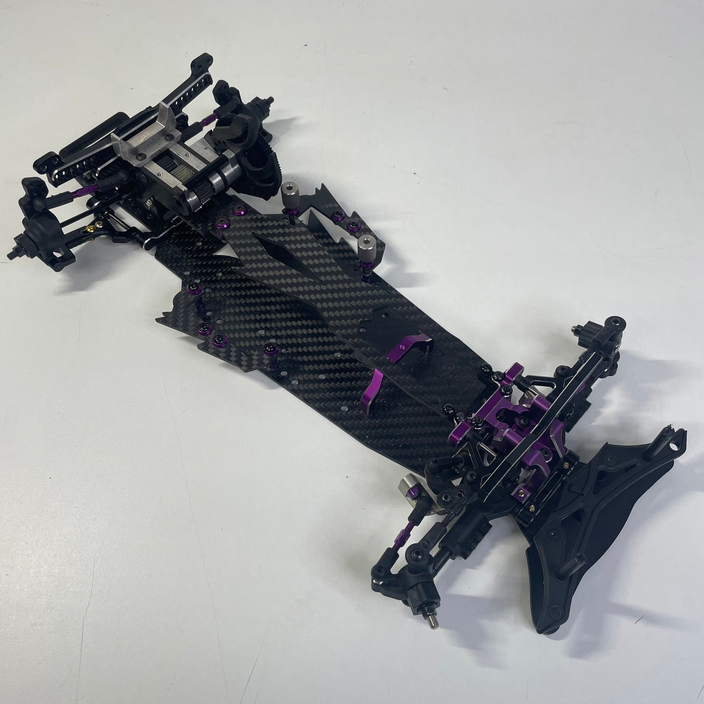 Beast Mode YD2 Conversion RWD Chassis Alloy Slide Rack Carbon