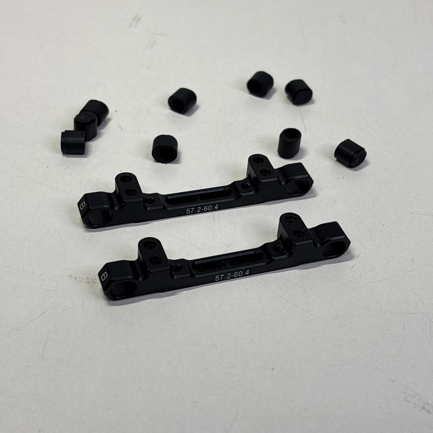 Reve D Suspension Mounts Pair x2 57.2 - 60.5 Number 6 Black Alloy