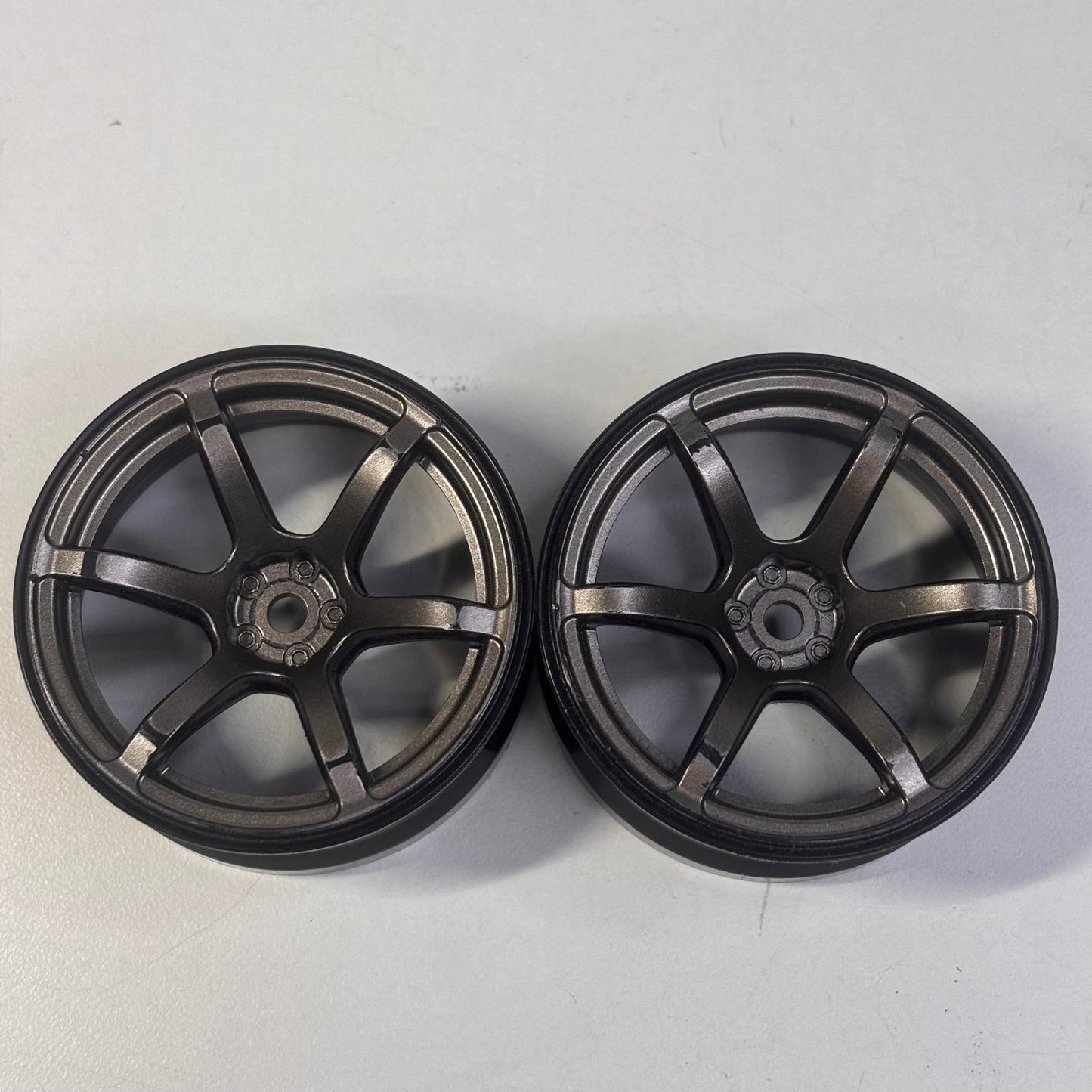 Yokomo Wheels TE37 Grey/Black Offset 6