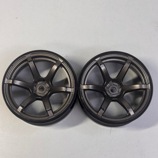 Yokomo Wheels TE37 Grey/Black Offset 6