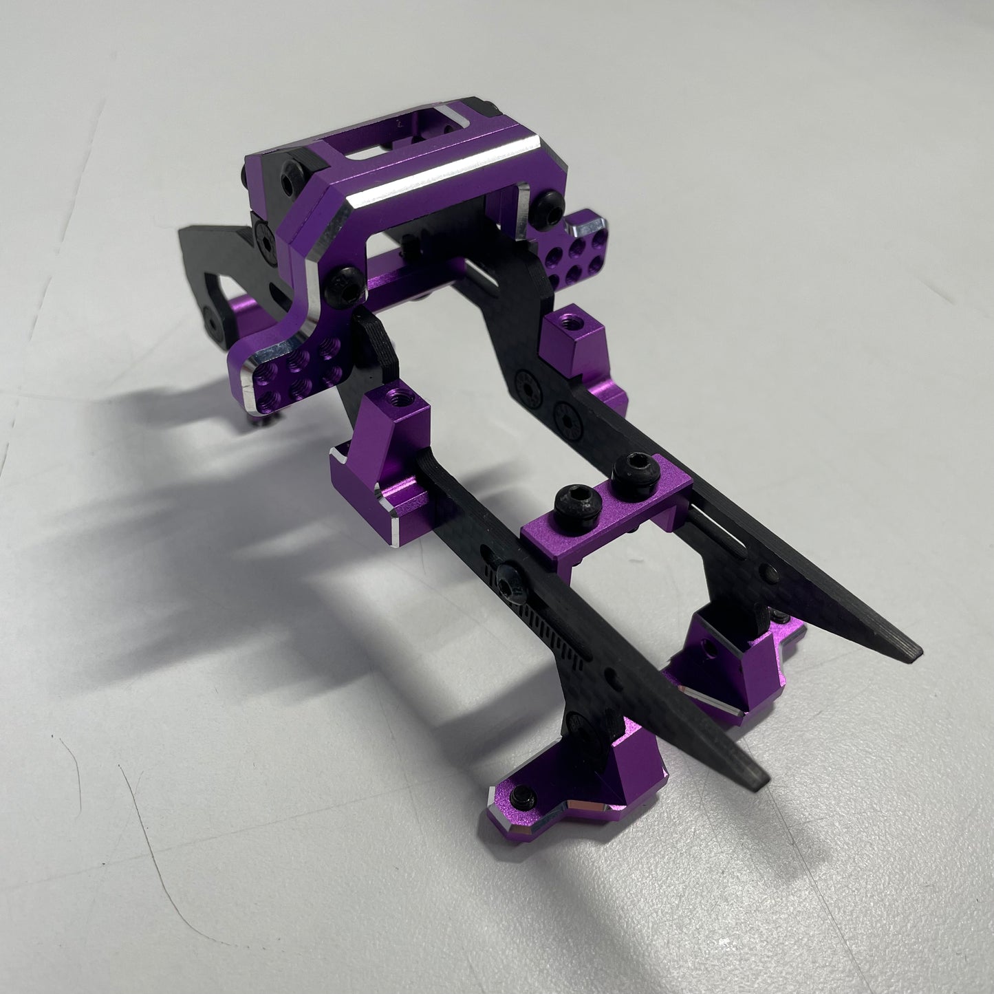 Rhino Racing Shark YD2 Steering Rack & Bulkhead DDS Purple Alloy RR-750P