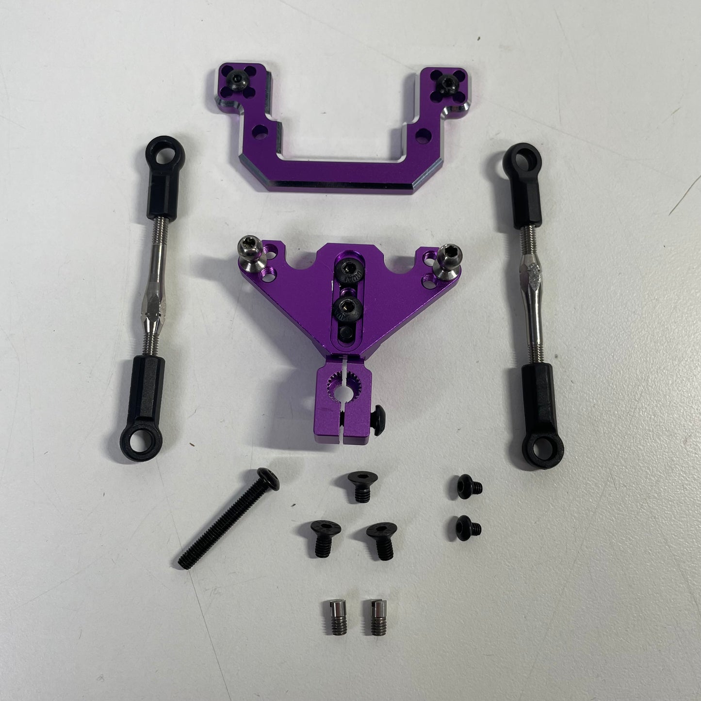 Rhino Racing Shark YD2 Steering Rack & Bulkhead DDS Purple Alloy RR-750P