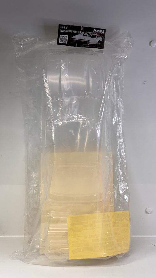PAB-3178 Toyota AE86 Trueno Clear Bodyshell New