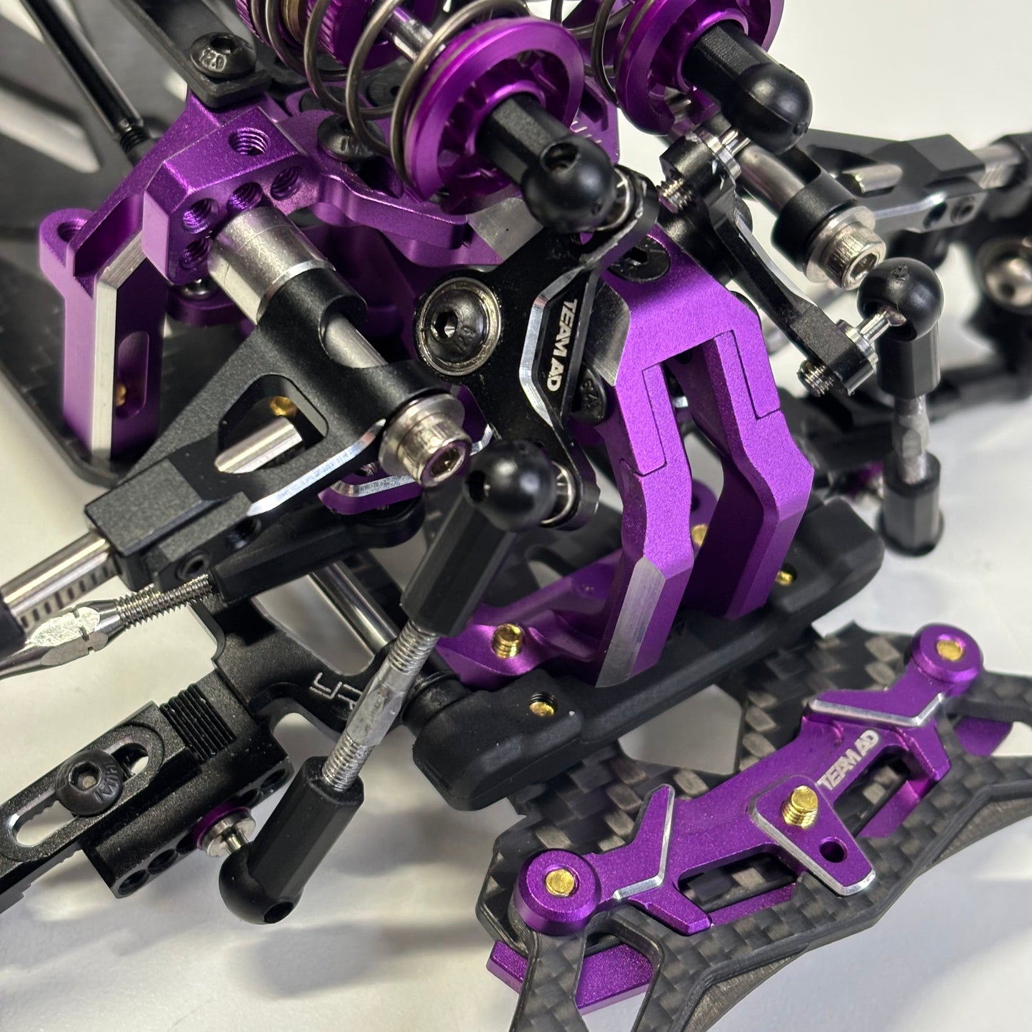 Reve D x AD Team MC-1 MC1 Purple Alloy Black Carbon RWD Drift Chassis