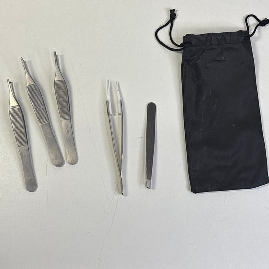 Tweezer Set & Bag Pouch