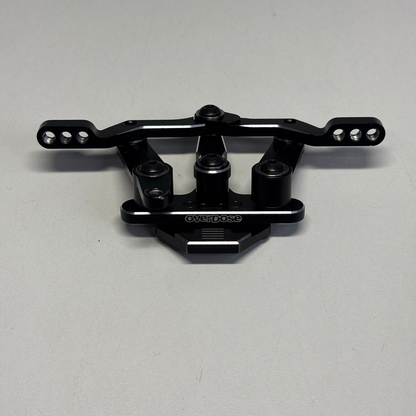 Overdose Black Alloy Galm Triple Link Wiper Steering Rack Adjustable