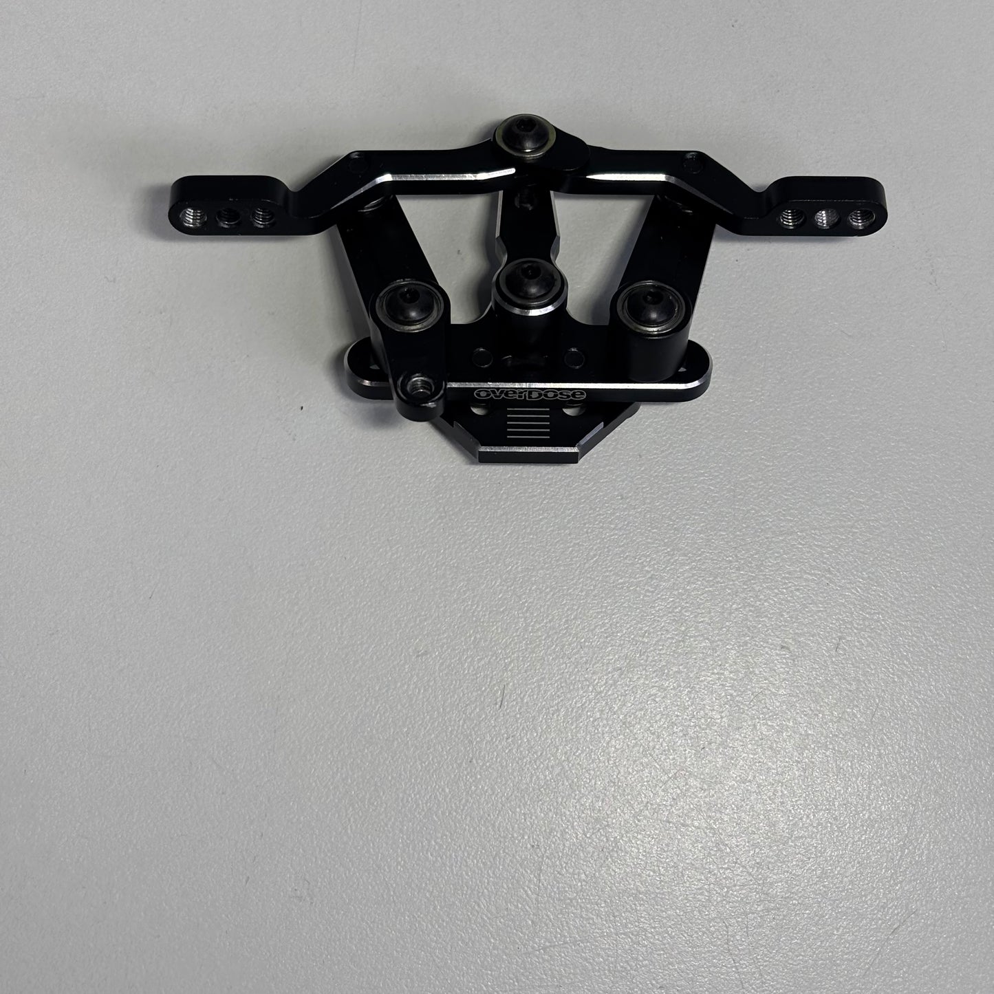 Overdose Black Alloy Galm Triple Link Wiper Steering Rack Adjustable