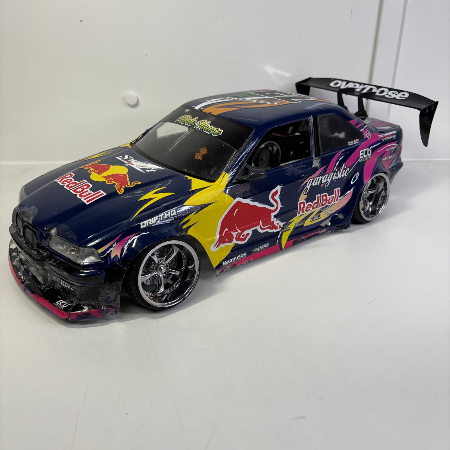 BMW E36 Body Shell Overdose Spoiler RedBull