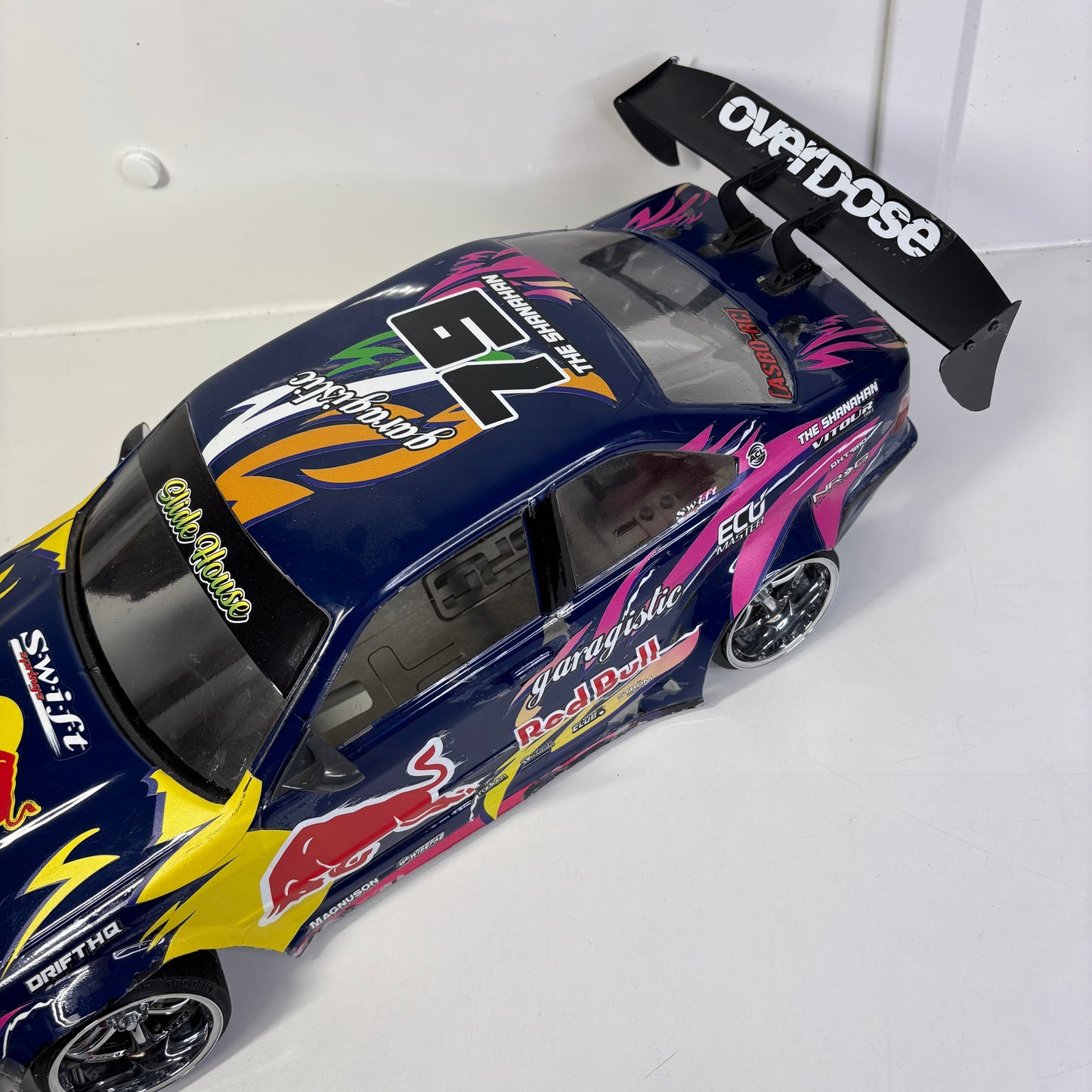 BMW E36 Body Shell Overdose Spoiler RedBull