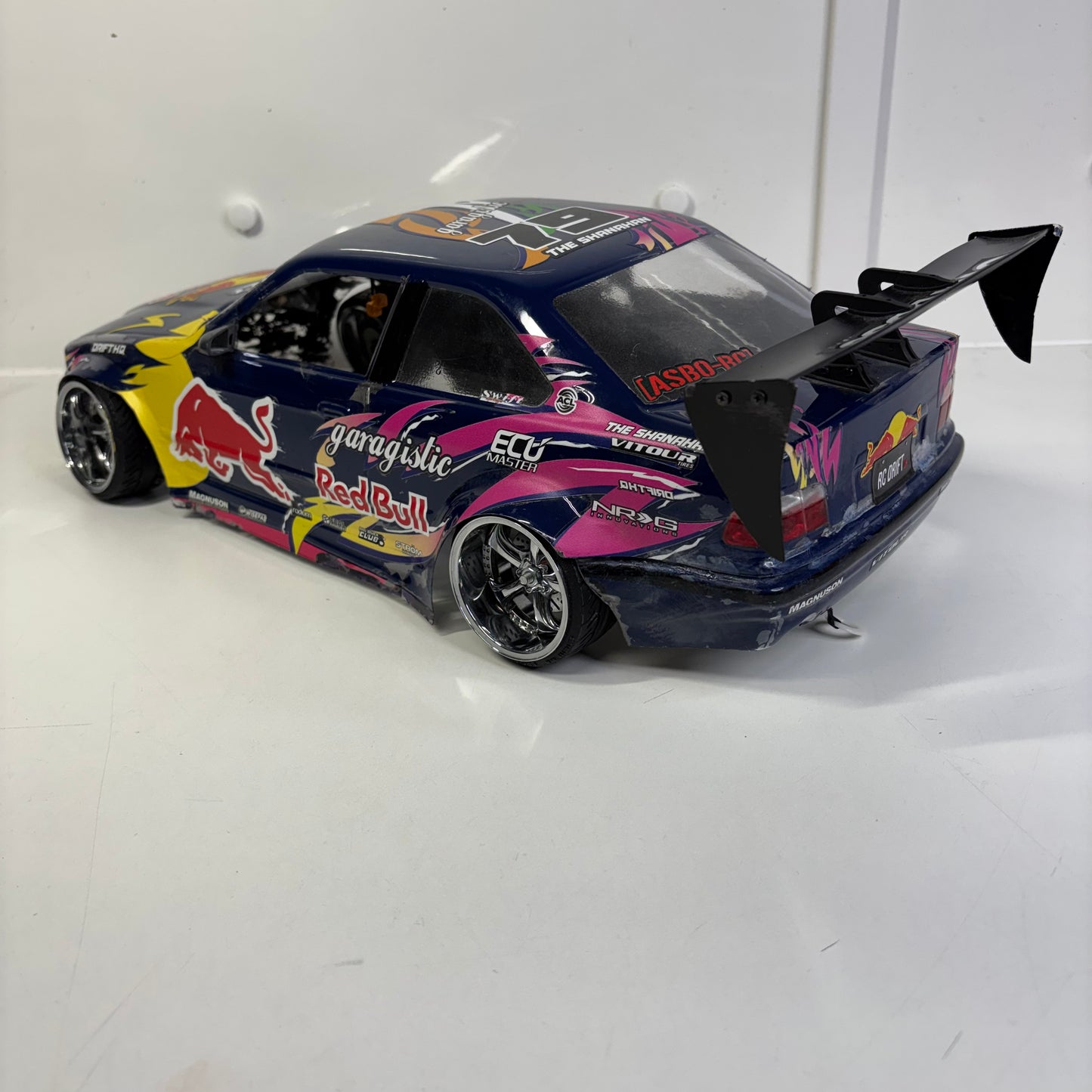 BMW E36 Body Shell Overdose Spoiler RedBull