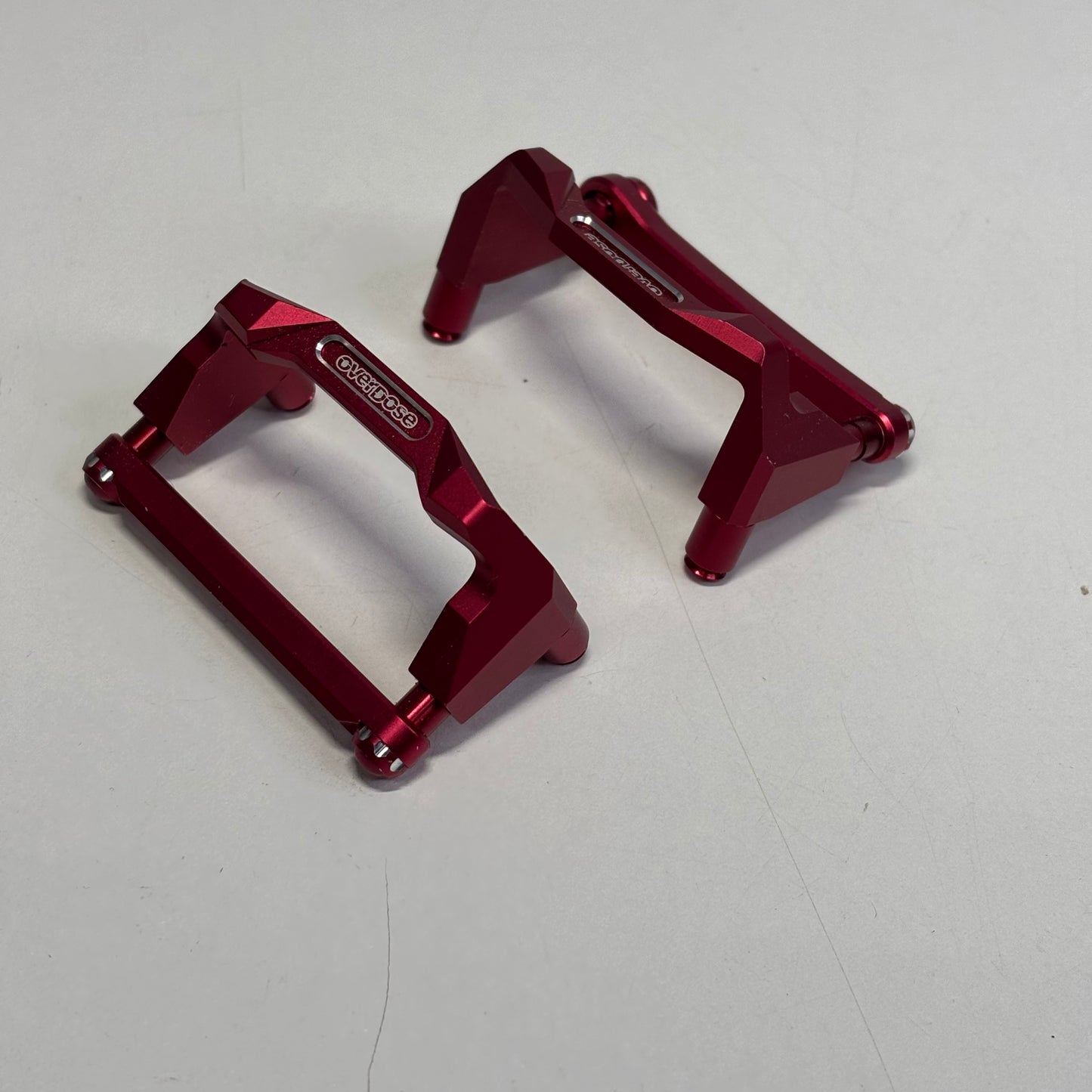 Overdose Red Alloy Battery Mounts MST Galm