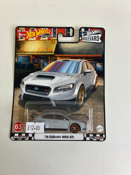 Hot Wheels Premium'16 Suburu WRX STI