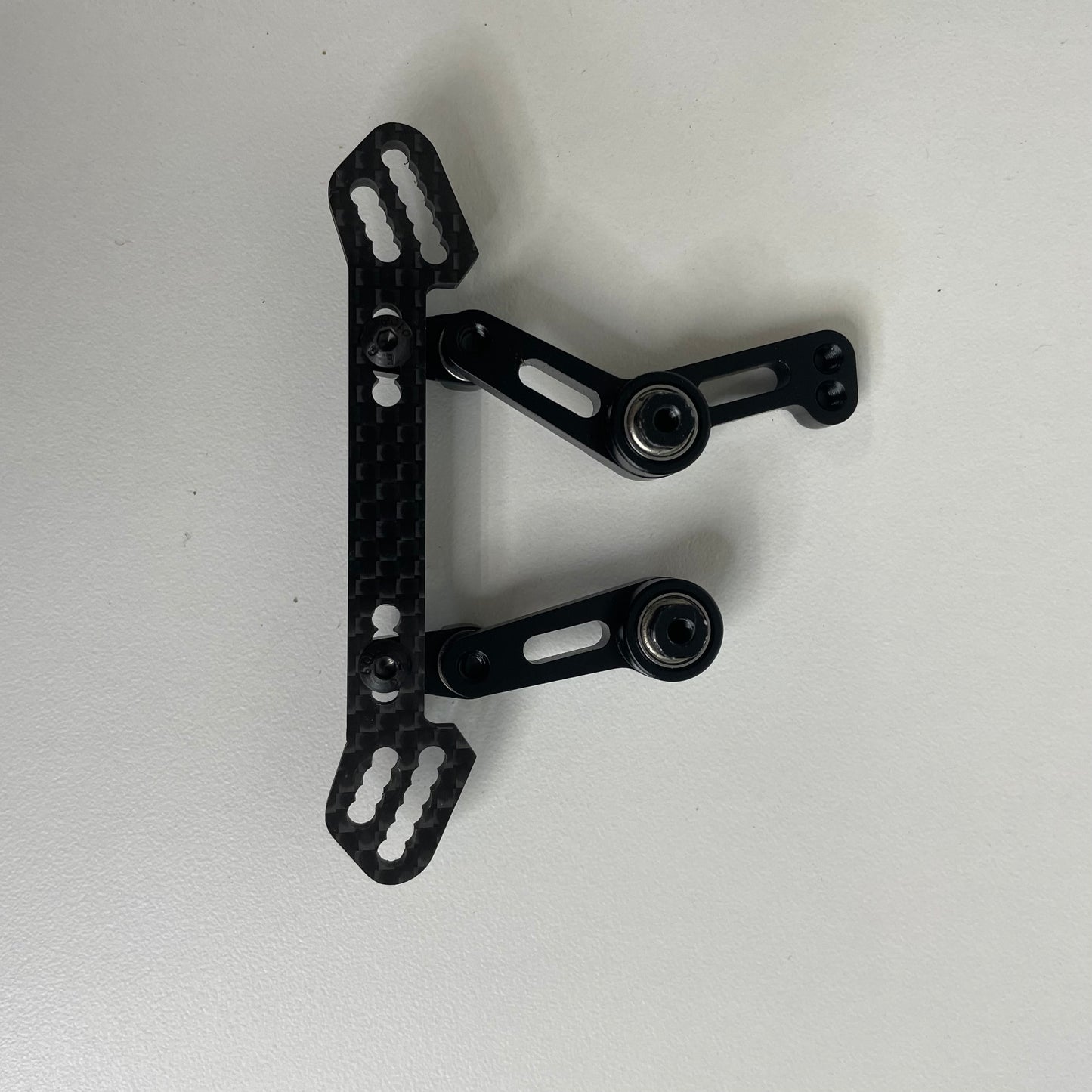 Yeah Racing Alloy Front Steering Rack Carbon