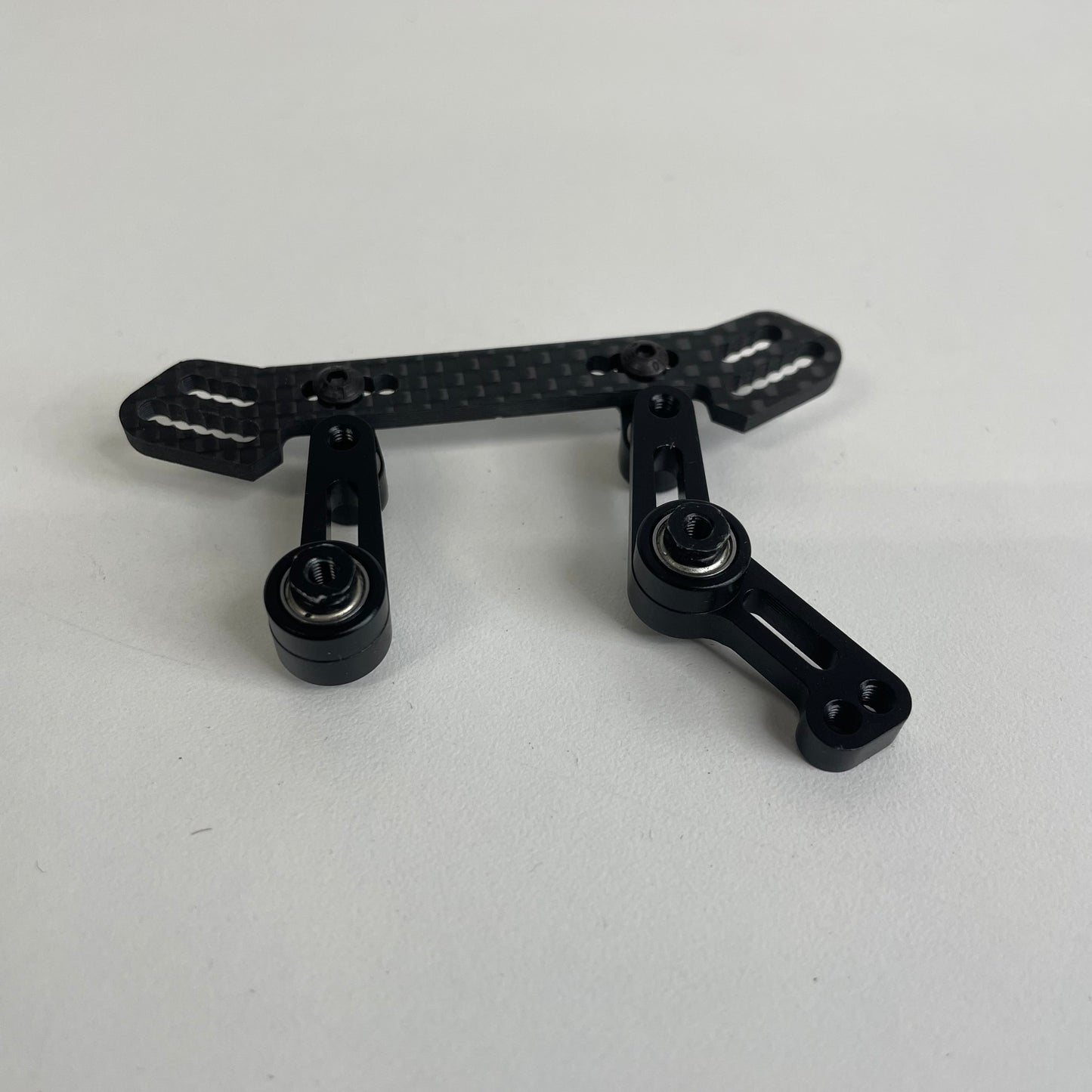 Yeah Racing Alloy Front Steering Rack Carbon