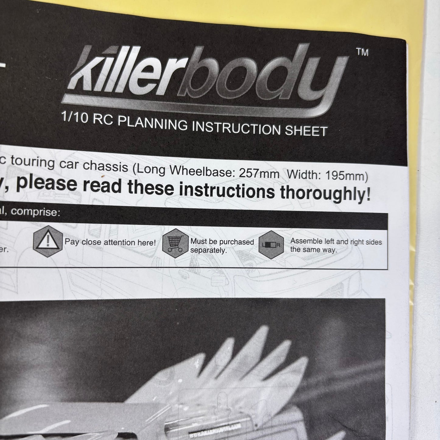 Killerbody Furious Angel Body Shell #48406 Clear Unpainted