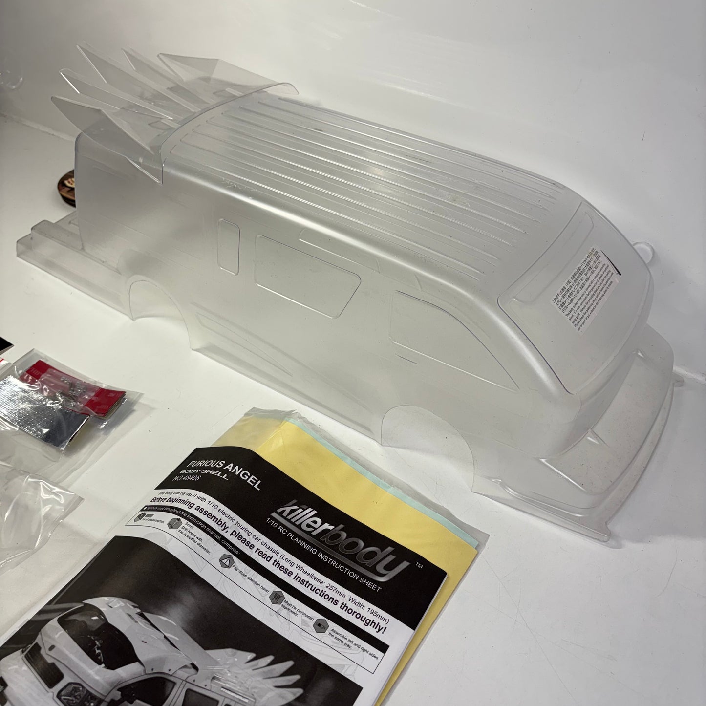 Killerbody Furious Angel Body Shell #48406 Clear Unpainted