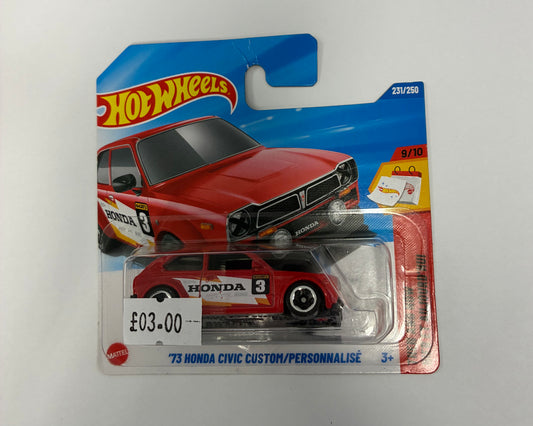 Hot Wheels*73 HONDA CIVIC CUSTOM/PERSONNALISÉ
