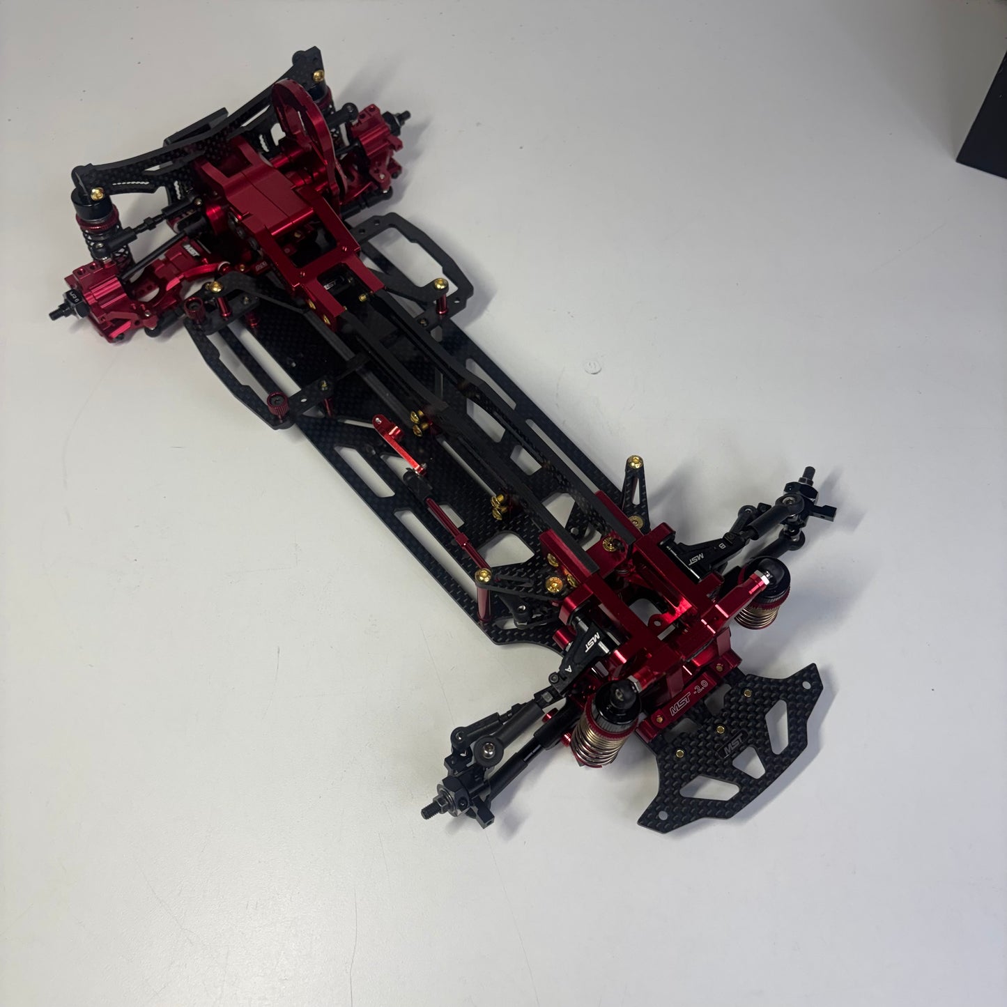 MST RMX 2.5  RWD Red Alloy & Carbon RWD Drift Chassis