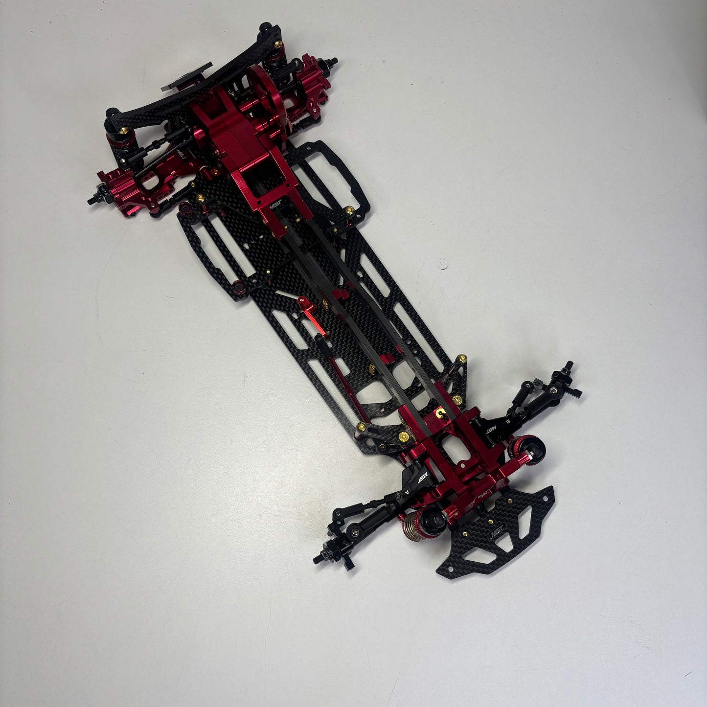 MST RMX 2.5  RWD Red Alloy & Carbon RWD Drift Chassis