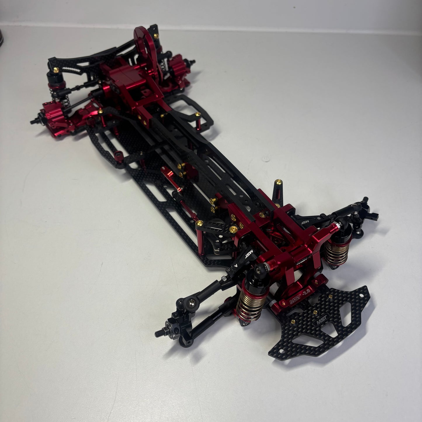 MST RMX 2.5  RWD Red Alloy & Carbon RWD Drift Chassis