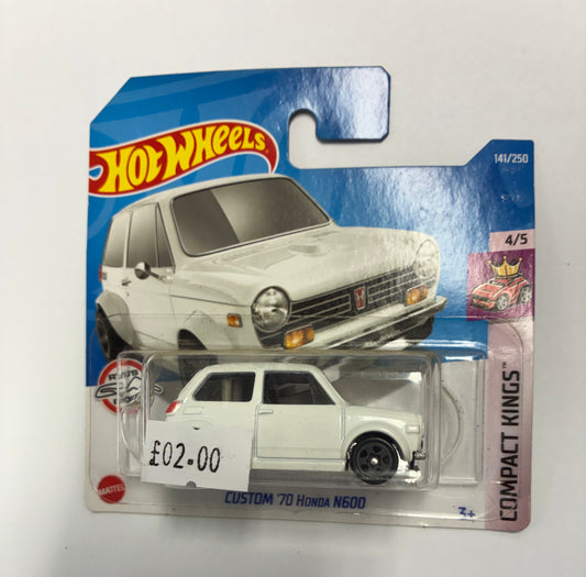 Hot Wheels CUSTOM '70 HONDA N600 (WHITE)
