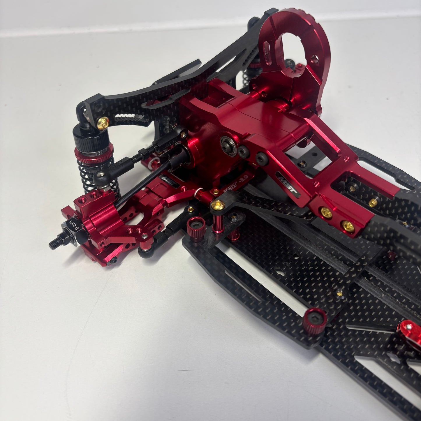 MST RMX 2.5  RWD Red Alloy & Carbon RWD Drift Chassis
