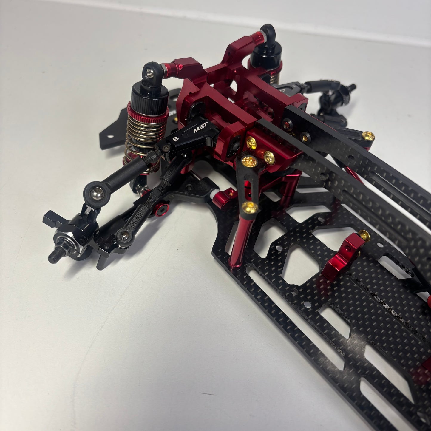 MST RMX 2.5  RWD Red Alloy & Carbon RWD Drift Chassis
