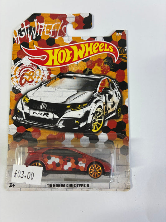 Hot Wheels 16 HONDA CIVIC TYPE R