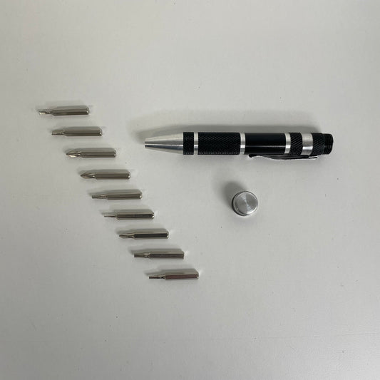 Micro Precision Screwdriver Set + - Black Alloy