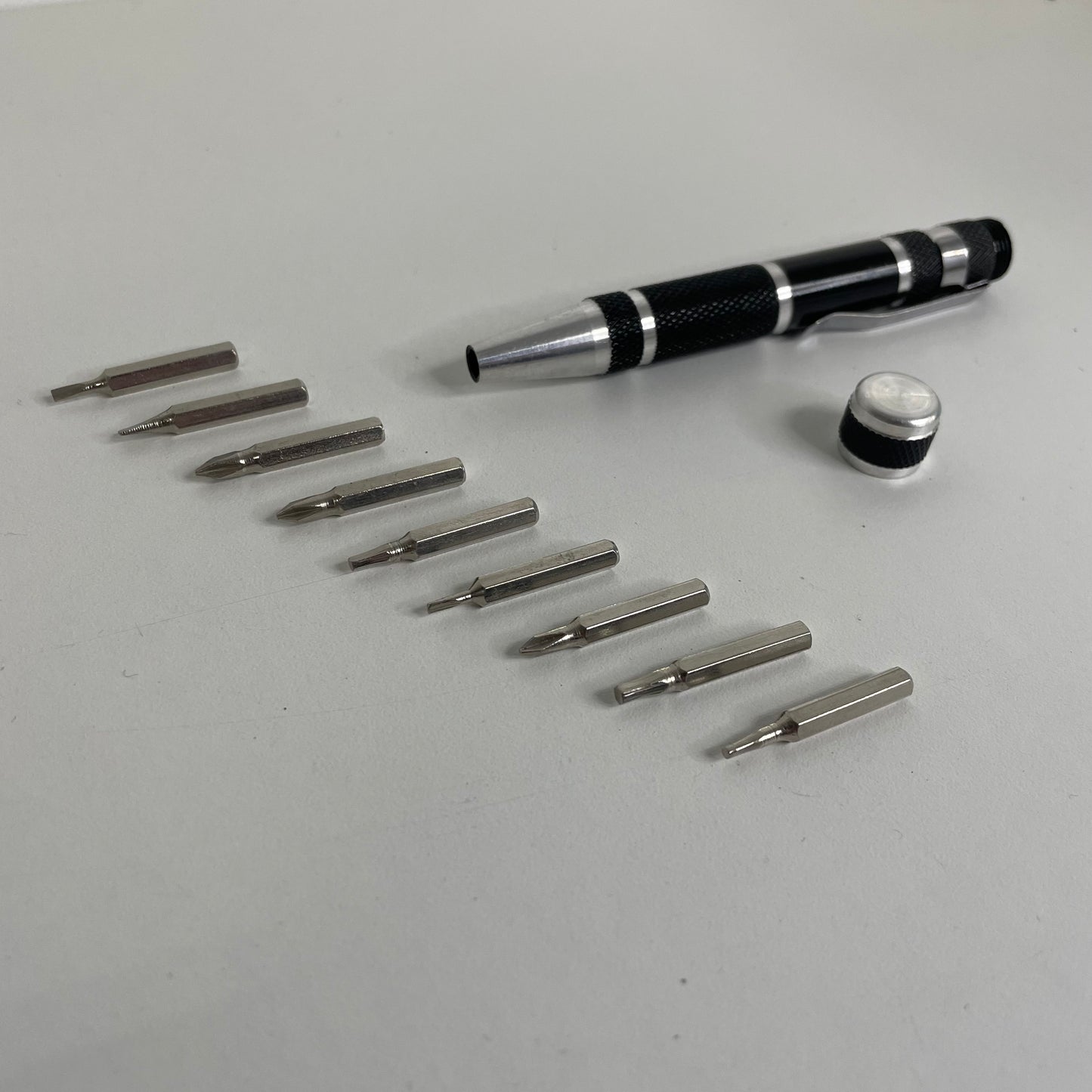 Micro Precision Screwdriver Set + - Black Alloy