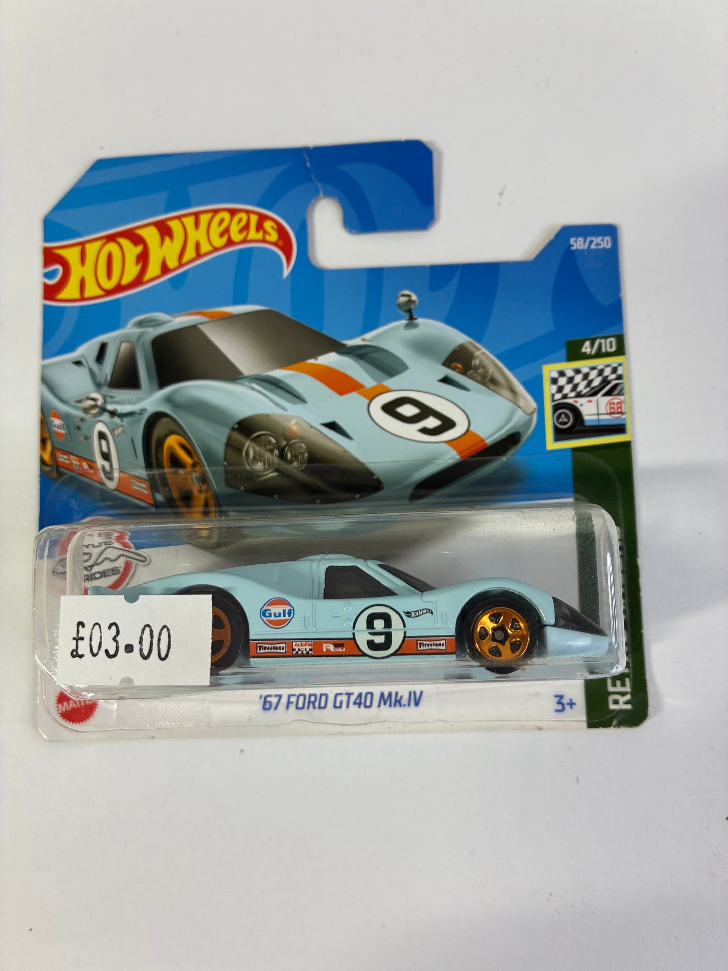 Hot Wheels '67 FORD GT40 Mk.IV