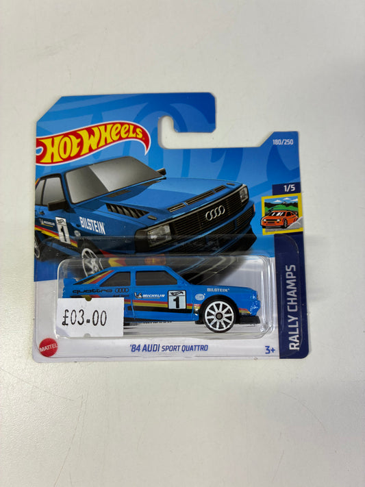 Hot Wheels '84 AUDI SPORT QUATTRO (BLUE)