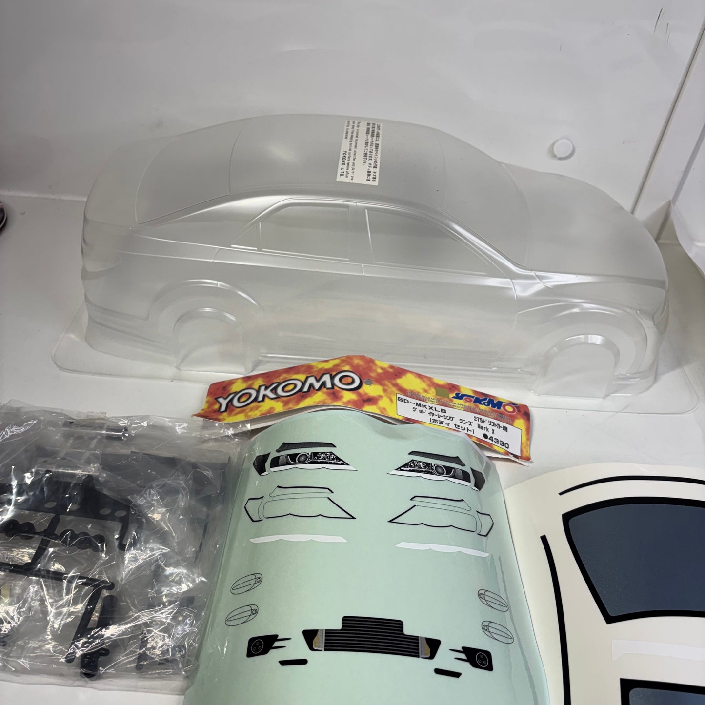 Yokomo Toyota Mark X 275mm Clear Bodyshell