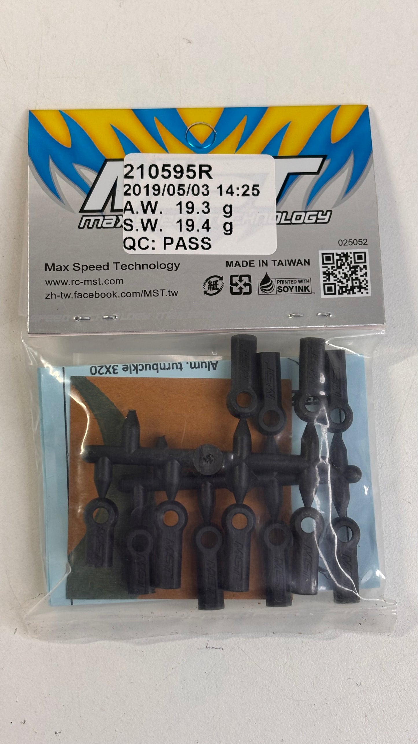 MST Red Alloy Turnbuckle Set 210595R