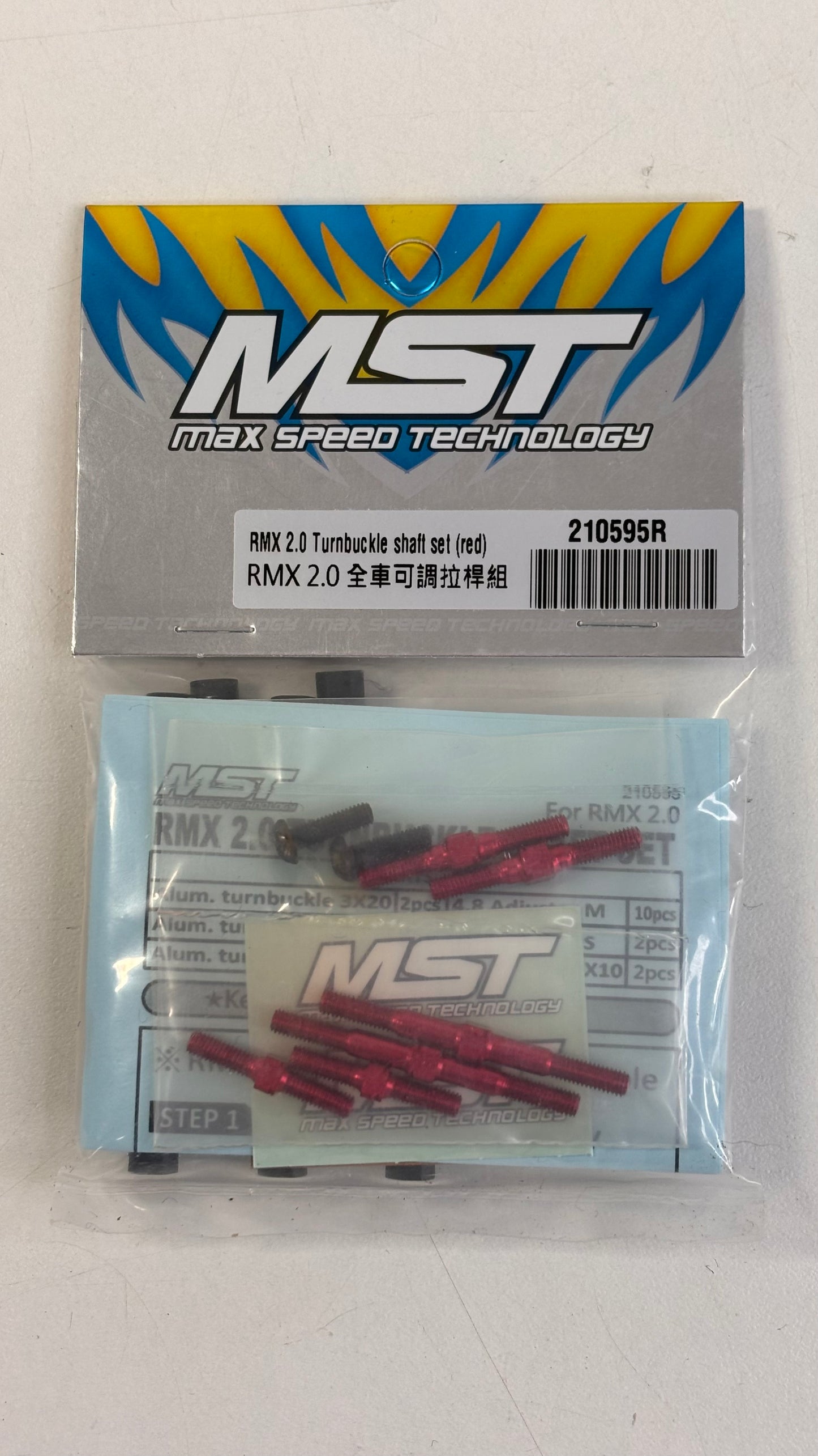 MST Red Alloy Turnbuckle Set 210595R