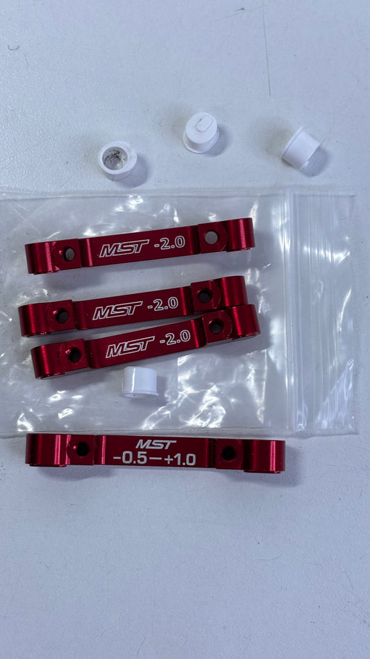 MST Red Alloy Suspension Mounts