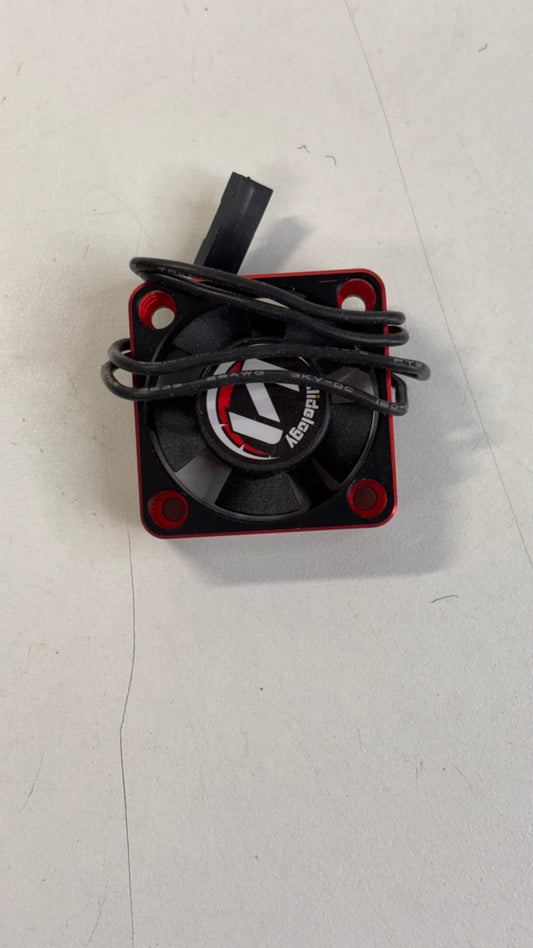 Slideogy Red & Black Alloy Fan