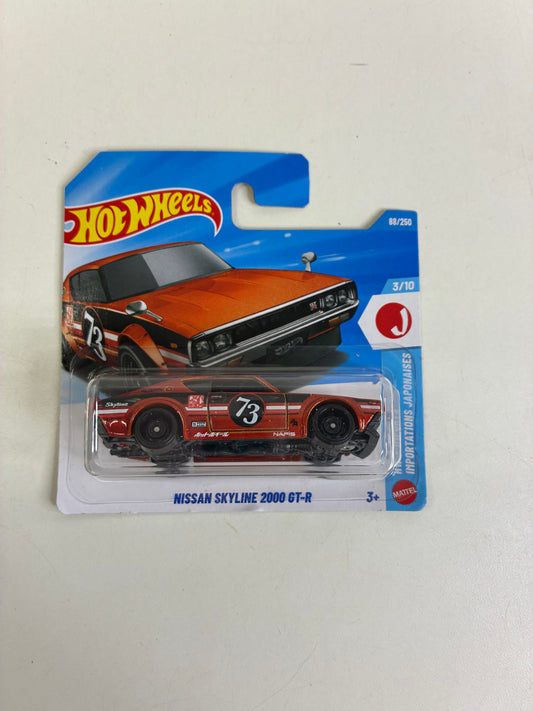 Hot Wheels NISSAN SKYLINE 2000 GT-R  (73 BURGHUNDY J IMPORTS)
