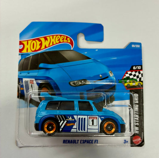 Hot Wheels RENAULT ESPACE F1 BLUE HW STARTING GRID