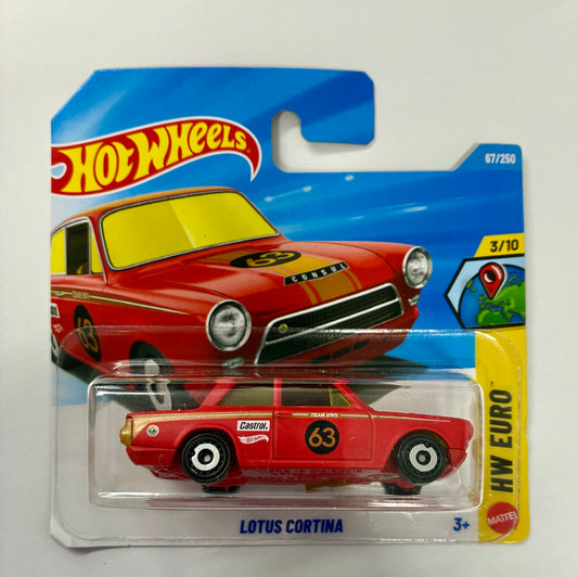 Hot Wheels LOTUS CORTINA RED HW EURO