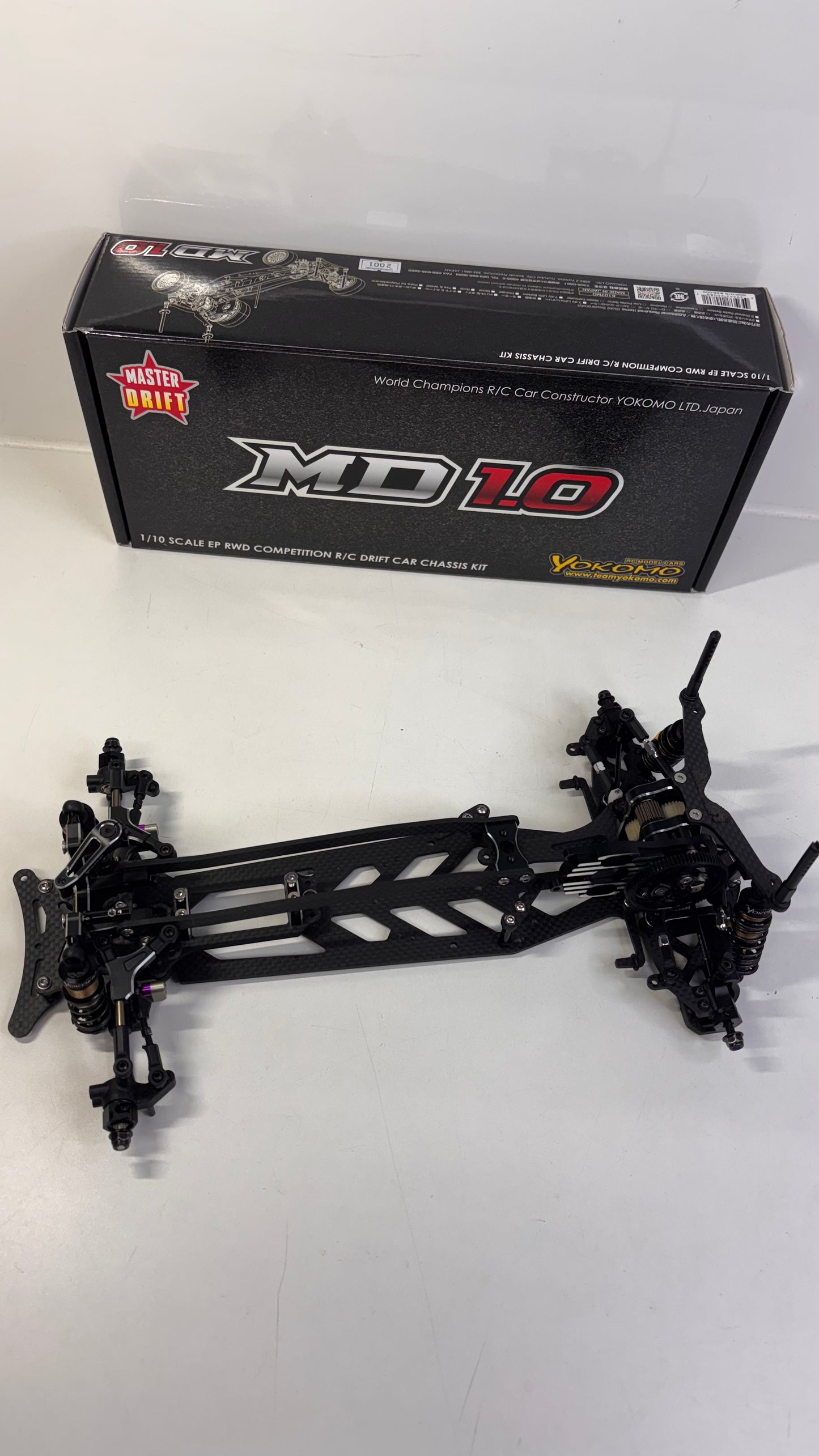 Yokomo MD1.0 Carbon Alloy Master Drift RWD Chassis Boxed