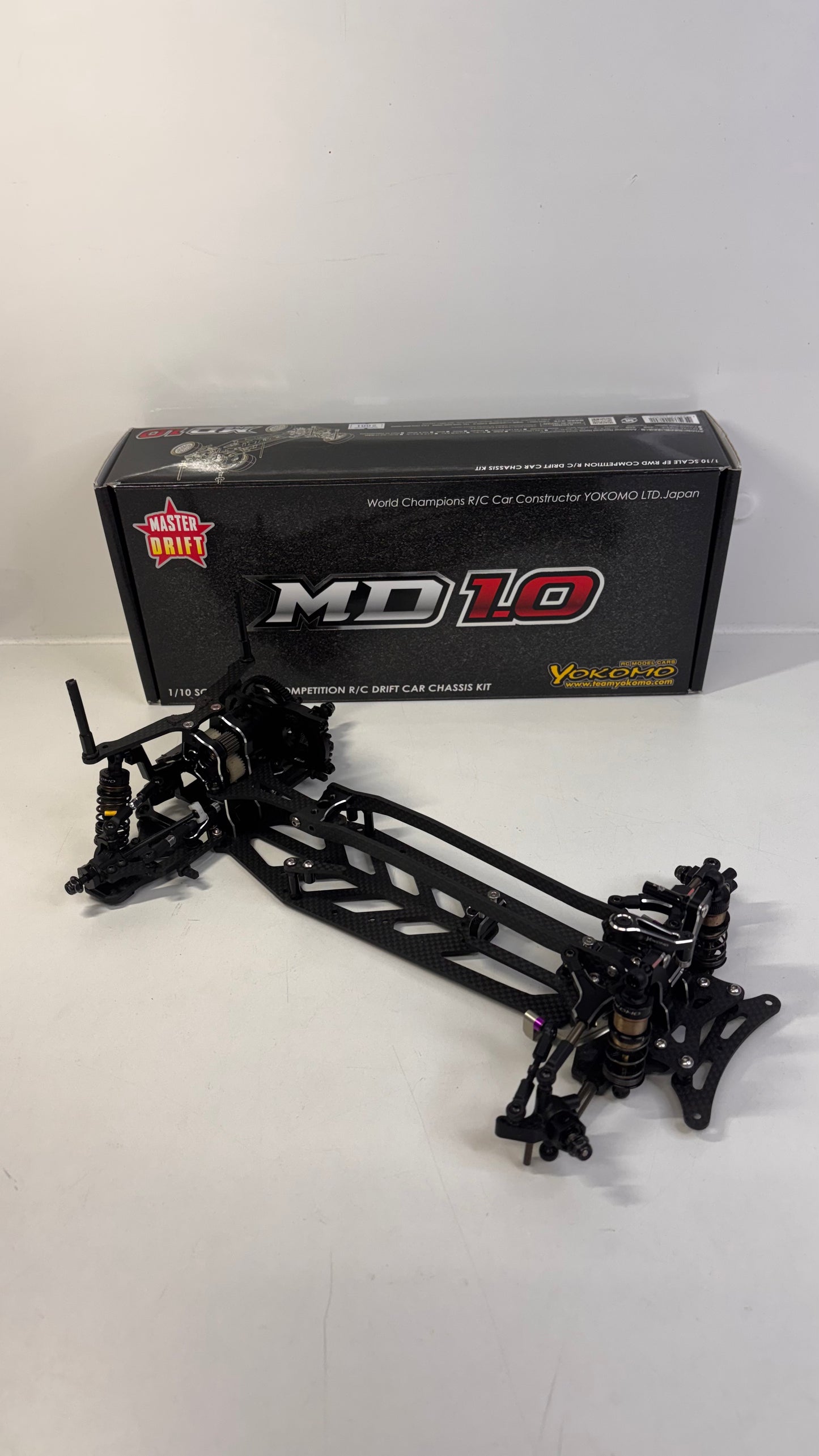 Yokomo MD1.0 Carbon Alloy Master Drift RWD Chassis Boxed