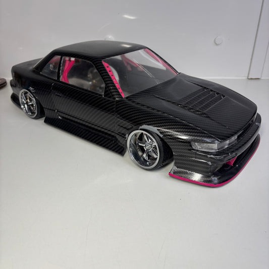 Nissan PS13 Carbon BodyShell Black And Pink