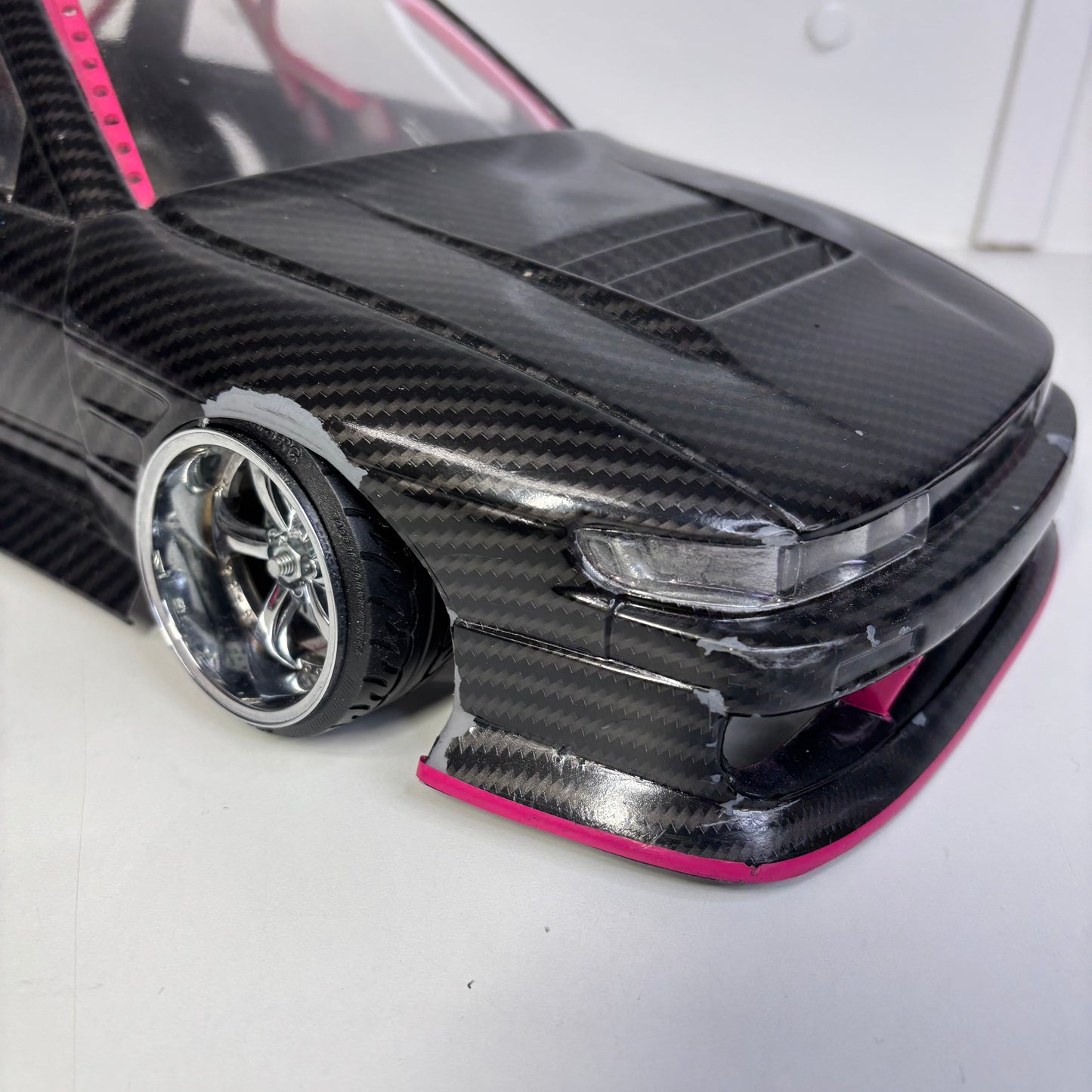 Nissan PS13 Carbon BodyShell Black And Pink
