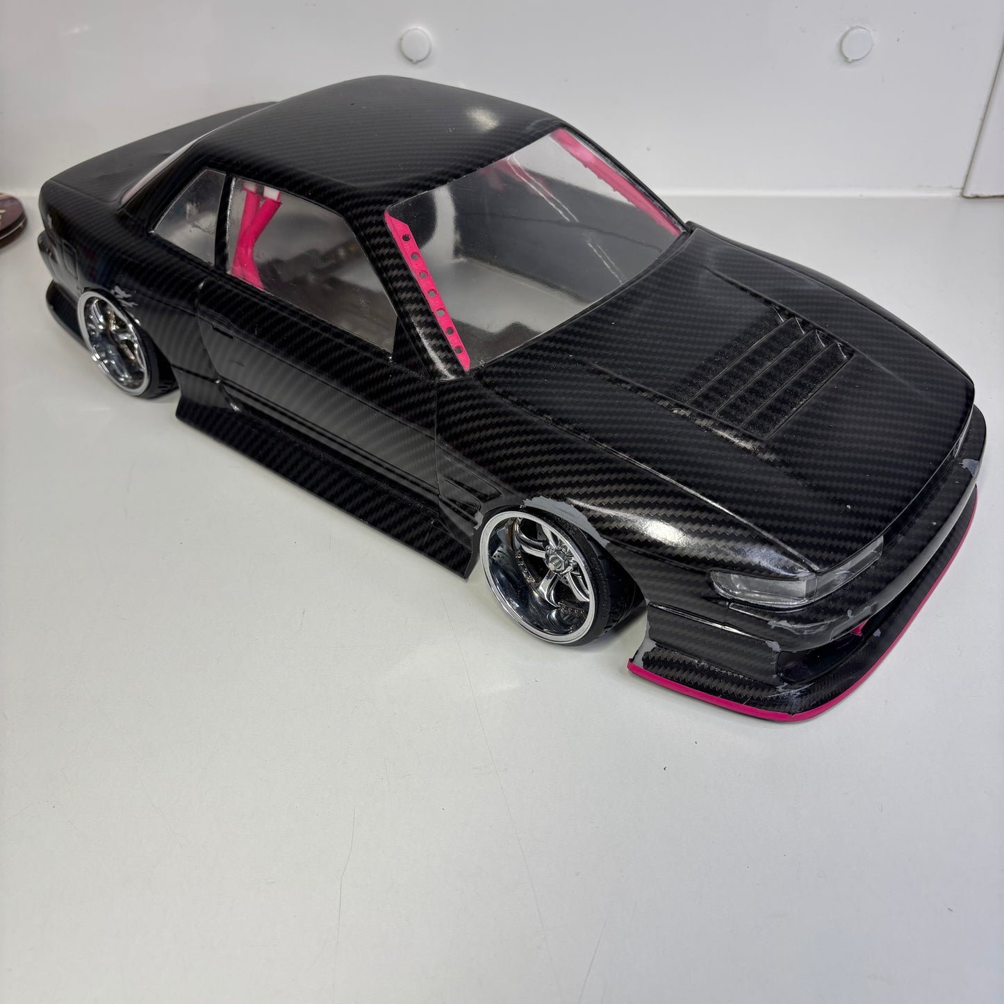 Nissan PS13 Carbon BodyShell Black And Pink