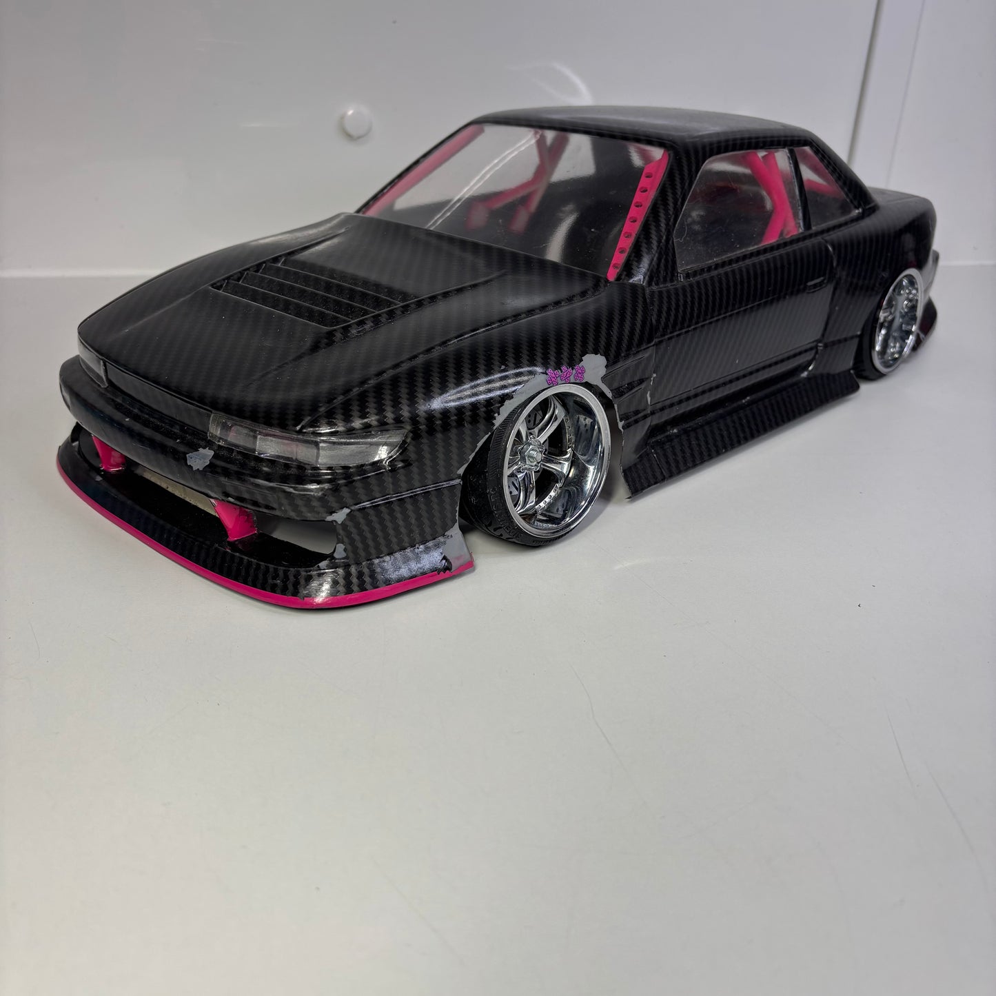 Nissan PS13 Carbon BodyShell Black And Pink