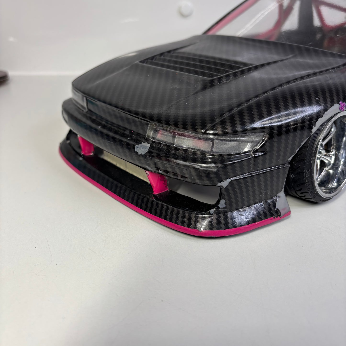 Nissan PS13 Carbon BodyShell Black And Pink