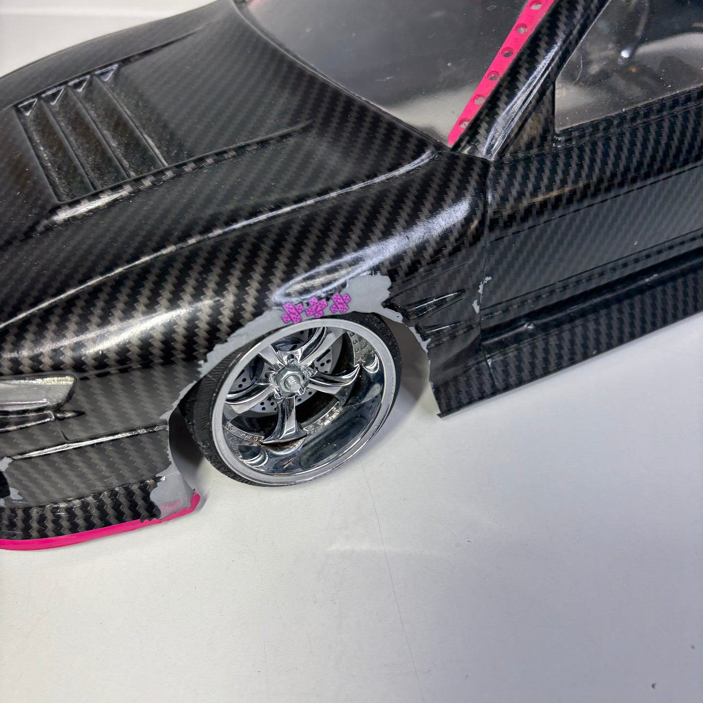 Nissan PS13 Carbon BodyShell Black And Pink